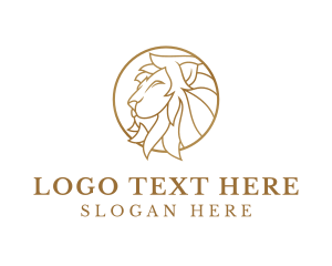 Luxury Lion Animal Logo