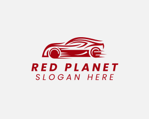 Red Sports Car Race logo design