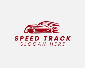 Red Sports Car Race logo design