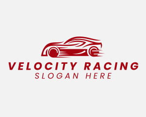 Red Sports Car Race logo design