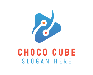 Vlog - Circuit Play Tech Vlog logo design