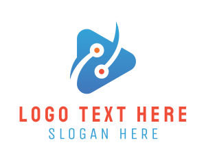 Mobile App - Circuit Play Tech Vlog logo design