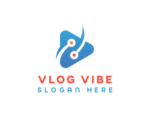 Circuit Play Tech Vlog logo design