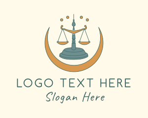 Attorney - Astrology Justice Scale logo design