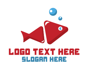 Play Button - Fish Media Player logo design