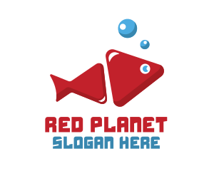 Fish Media Player logo design