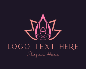 Yoga Studio - Lotus Petal Spa logo design