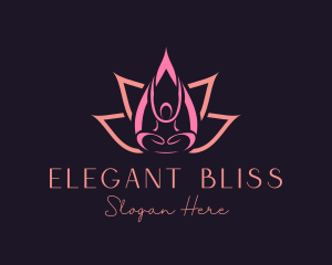 Relax - Lotus Petal Spa logo design