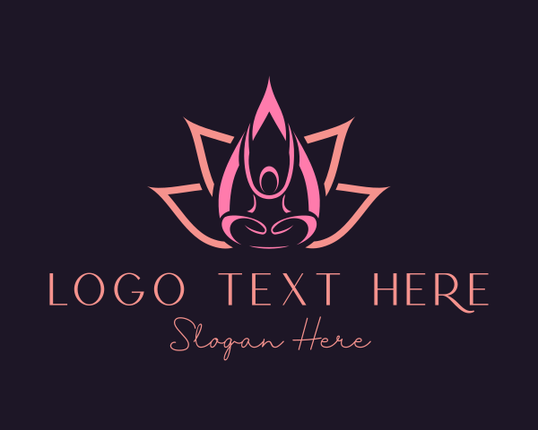 Botanical - Lotus Petal Spa logo design