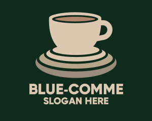 Multicolor - Beige Coffee Cup logo design