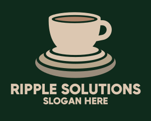 Ripple - Beige Coffee Cup logo design