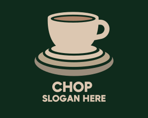 Cafe - Beige Coffee Cup logo design