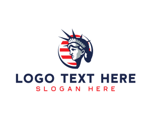 America - America Statue of Liberty logo design