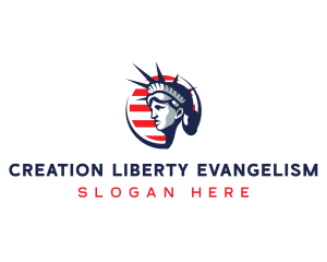 America Statue of Liberty logo design