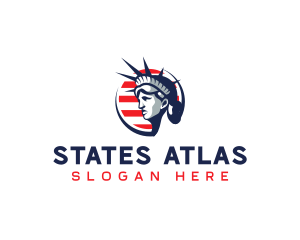 America Statue of Liberty logo design