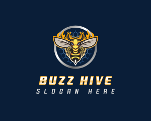 Bee Insect Gaming logo design