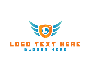 Aviation - Flying Shield Media logo design