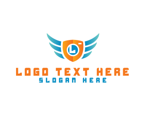Aeronautics - Flying Shield Media logo design