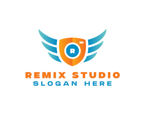 Flying Shield Media logo design