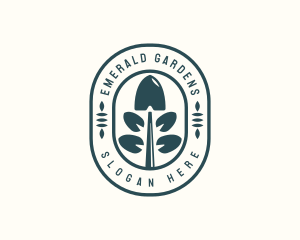 Shovel Lawn Gardener logo design