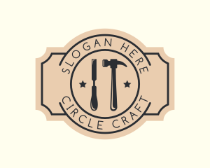 Chisel Hammer Tools logo design