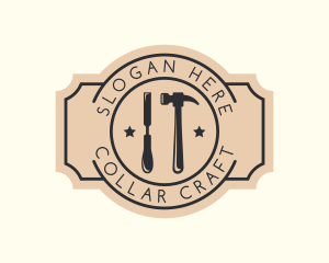 Chisel Hammer Tools logo design