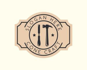 Chisel Hammer Tools logo design