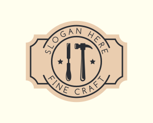 Chisel Hammer Tools logo design