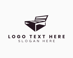 Upholstery - Furniture Bench Chair logo design