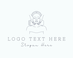 Facial - Woman Facial Massage logo design