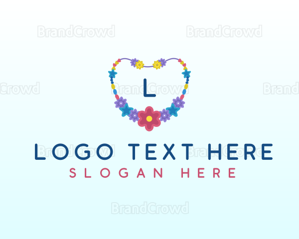 Beads Jewelry Necklace Logo