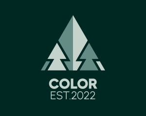 Campground - Hiking Explore Tree logo design