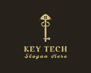 Premium House Key logo design