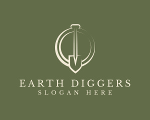 Digging - Gardening Digging Shovel logo design