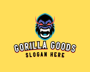 Gorilla Gamer Avatar  logo design