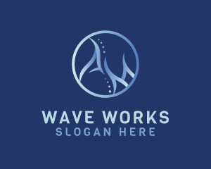 Wavy - Elegant Letter AM Monogram logo design