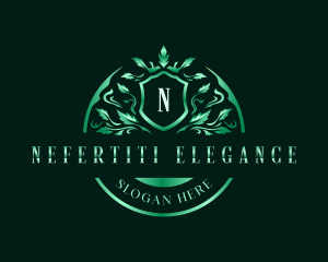 Elegant Floral Crest logo design