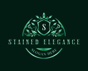 Elegant Floral Crest logo design