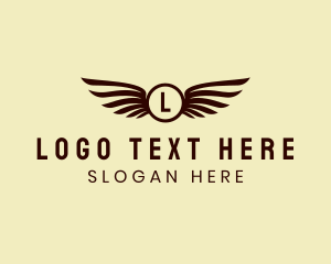 Airplane - Bird Wings Aviation logo design