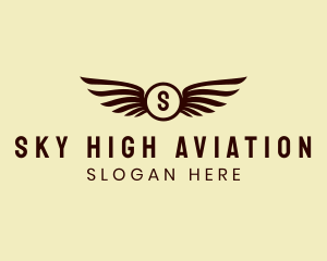 Bird Wings Aviation logo design