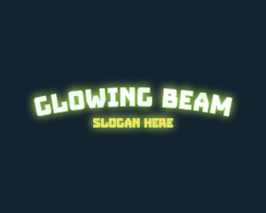 Neon Tech Glow logo design