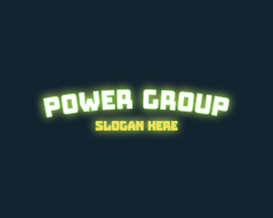 Web Developer - Neon Tech Glow logo design