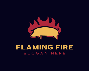 Flaming - Flaming Pork Restaurant logo design