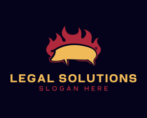 Restaurant - Flaming Pork Restaurant logo design