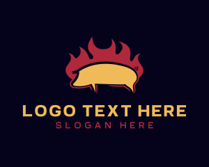 Restaurant - Flaming Pork Restaurant logo design