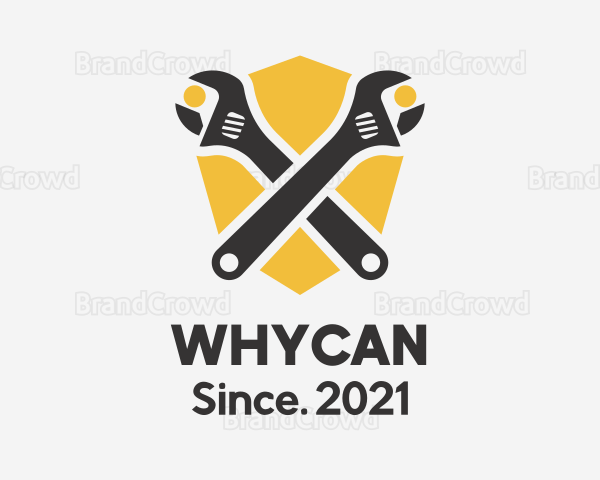 Double Wrench Shield Logo