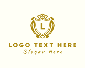 Gold - Premium Crown Badge logo design