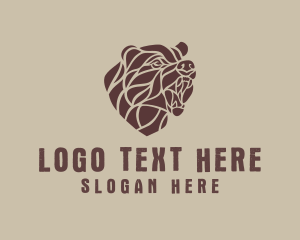 Safari - Angry Bear Roar logo design