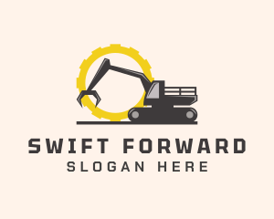 Forwarder - Cog Forestry Heavy Equipment logo design