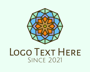 Tile - Octagon Star Kaleidoscope logo design